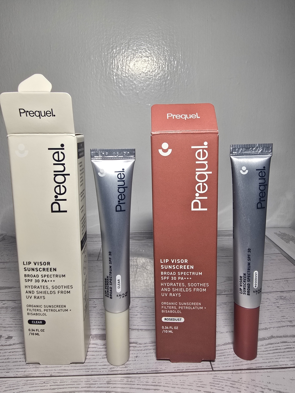 Prequel Lip Visor Sunscreen Lip Balm & Gloss Bundle